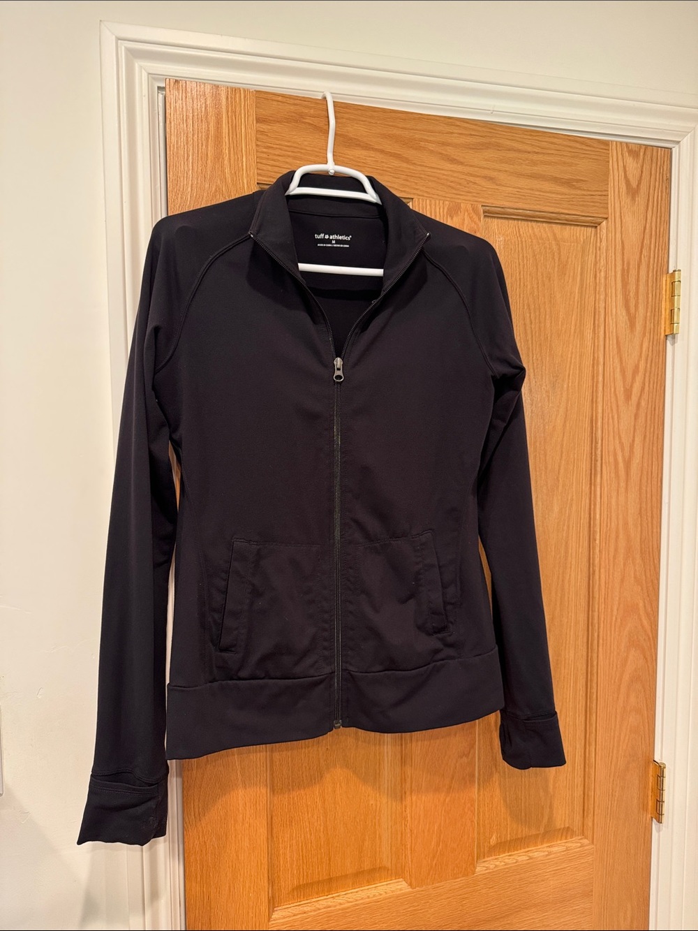 Tuff Athletics Women's Black Zip-Front Jacket